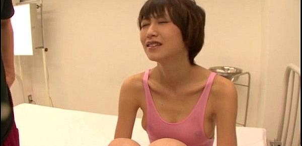  Akina Hara gets shared by two males in threesome